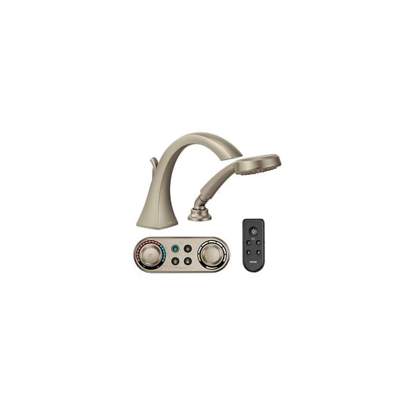 Moen Brushed Nickel Roman Tub Faucet Includes Hand Shower T9694BN - main